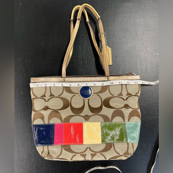 Coach Signature Stripe tote - F15538 - Picture 9 of 12